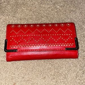 Red and Gold Charlotte Russe wallet